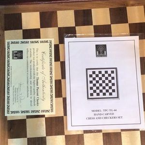 Thomas Pacconi Classic- Chess/Checkers Set